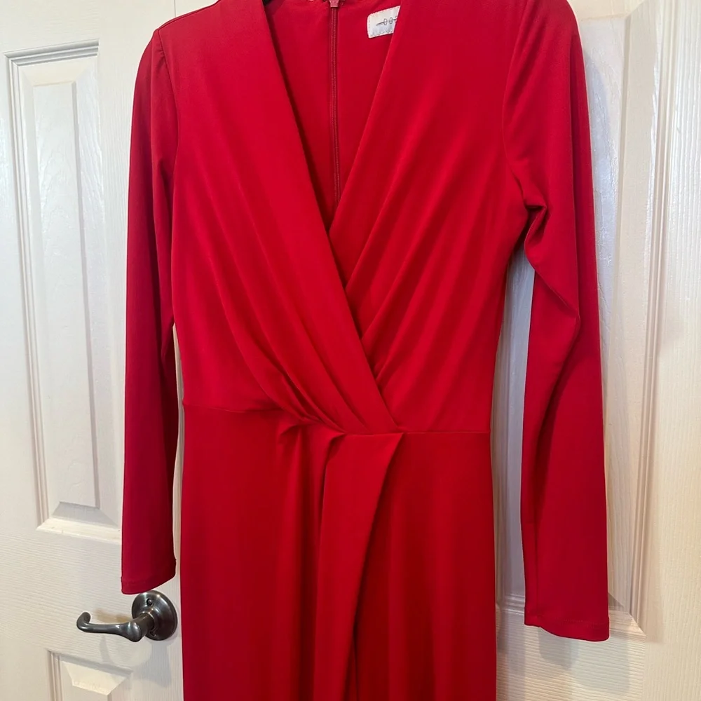 Elegant Red Jumpsuit by EX Coast Red Jumpsuit Size 6 - Picture 14 of 14